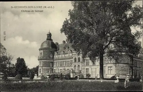 Ak Saint Georges sur Loire Maine-et-Loire, Chateau de Serrant