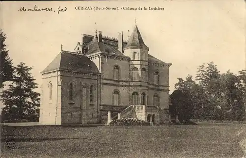 Ak Cerizay Deux Sevres, Chateau de la Louisiere
