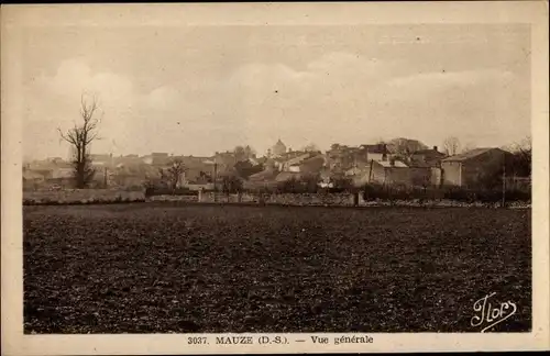 Ak Mauzé Deux Sèvres, Vue generale