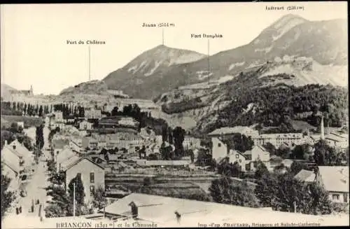 Ak Briançon Briancon Hautes-Alpes, La Chaussee, Fort du Chateau, Fort Dauphin