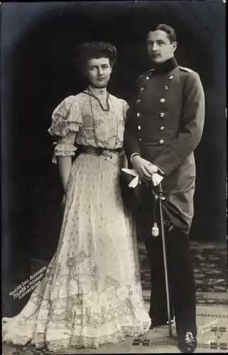 Ak Eitel Friedrich Prinz von Preussen, Sophie Charlotte von Oldenburg