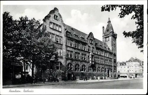 Ak Hamborn Duisburg im Ruhrgebiet, Rathaus