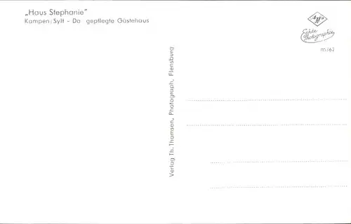 Ak Kampen auf Sylt, Haus Stephanie
