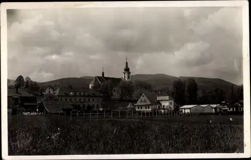 Ak Pražmo Praschmo Mährisch Schlesien, Hotel Trawny