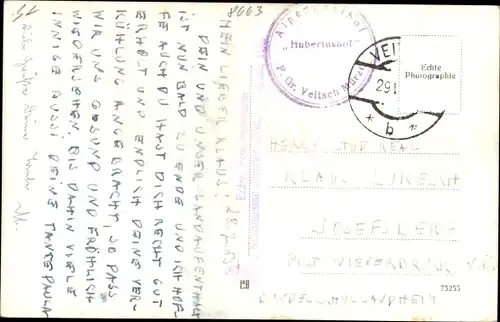 Ak Veitsch Steiermark, Alpengasthof Hubertushof