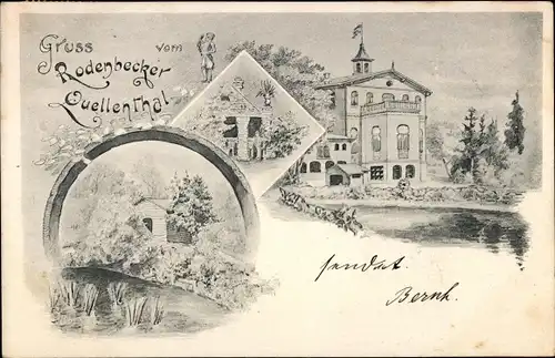 Litho Hamburg Wandsbek Bergstedt, Rodenbeker Quellental