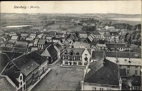 Ak Sternberg in Mecklenburg, Blick auf den Ort