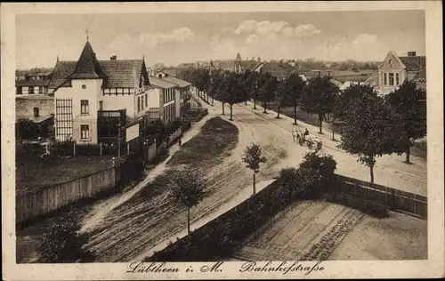 Ak Lübtheen in Mecklenburg, Bahnhofstraße