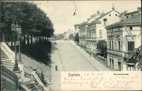 Ak Iserlohn im Märkischen Kreis, Rahmenstraße