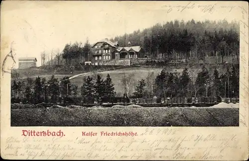 Ak Dzietrzychów Dittersbach Wałbrzych Waldenburg Schlesien, Kaiser Friedrichshöhe