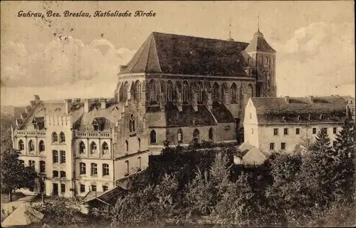 Ak Góra Guhrau Schlesien, Katholische Kirche