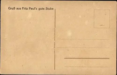 Ak Berlin Mitte, Weinrestaurant Fritz Paul's gute Stube, Landsbergerstraße 59, Innenansicht