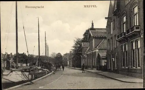 Ak Meppel Drenthe Niederlande, Heerengracht