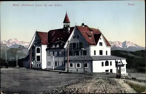 Ak Oberbozen am Ritten Südtirol, Hotel Oberbozen