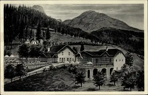 Künstler Ak Kaltenbrunn Niederösterreich, Jausenstation Kaltenbrunn von J. R. Holleis