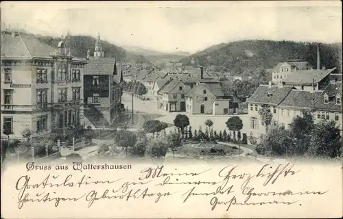 Ak Waltershausen in Thüringen, Panorama