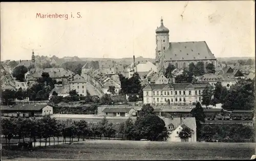 Ak Marienberg im Erzgebirge Sachsen, Panorama