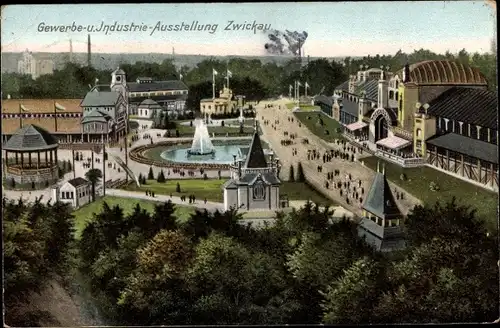 Ak Zwickau in Sachsen, Gewerbe und Industrie Ausstellung