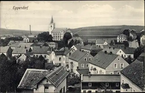 Ak Eppendorf im Kreis Mittelsachsen, Blick auf Ortschaft und Umgebung