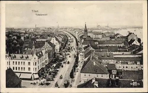 Ak Sowjetsk Tilsit Ostpreußen, Totalansicht