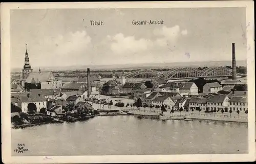 Ak Sowjetsk Tilsit Ostpreußen, Panorama