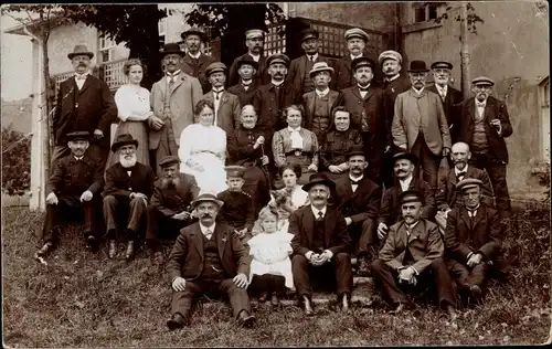 Foto Ak Bad Elster im Vogtland, Gruppenbild