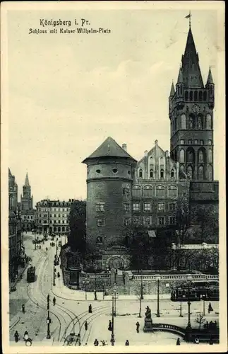 Ak Kaliningrad Königsberg Ostpreußen, Schloss, Kaiser Wilhelm Platz