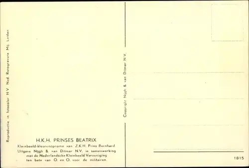 Ak Prinzessin Beatrix der Niederlande, Enten