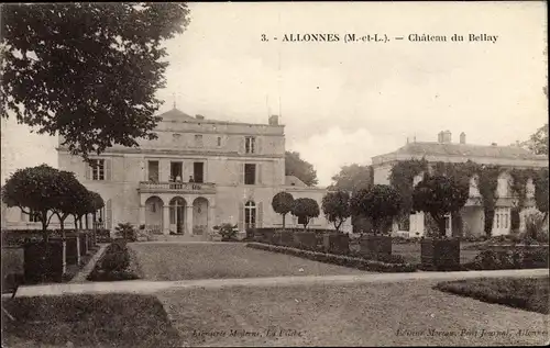 Ak Allonnes Maine et Loire, Le Chateau du Bellay