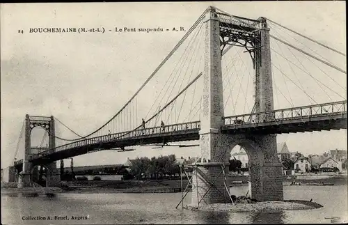 Ak Bouchemaine Maine-et-Loire, Le Pont suspendu