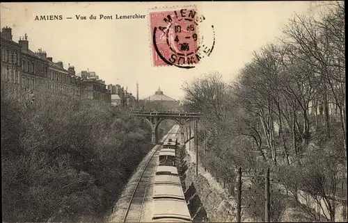 Ak Amiens Somme, Vue du Pont Lemerchier