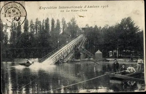 Ak Amiens Somme, Exposition Internationale, 1906, La Water Chute