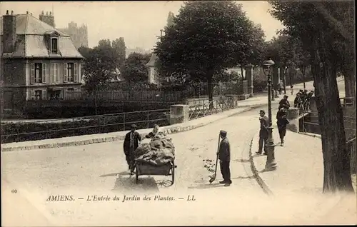 Ak Amiens Somme, L'Entree du Jardin des Plantes