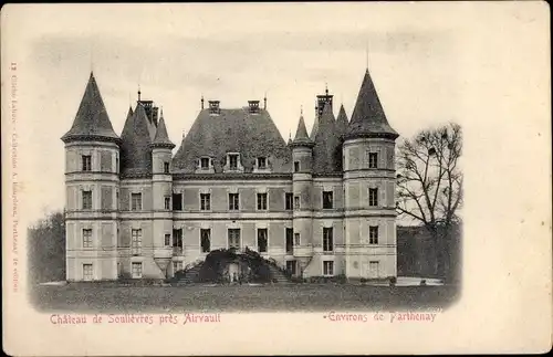 Ak Airvault Deux Sevres, Chateau du Soulievres
