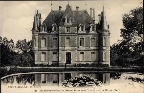 Ak Mazières en Gâtine Deux Sèvres, Chateau de la Mesnardiere