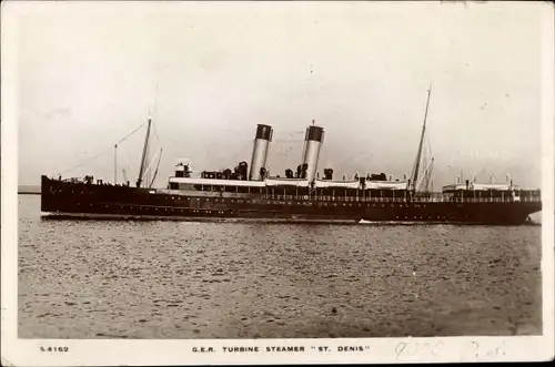 Ak Dampfschiff St. Denis, Turbine Steamer, LNER