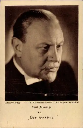 Ak Schauspieler Emil Jannings in Der Herrscher, Portrait