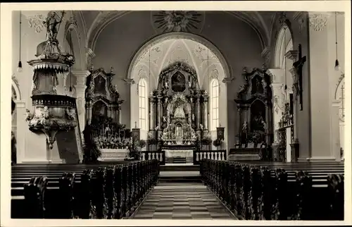 Ak Todtmoos im Schwarzwald, Inneres der Pfarr und Wallfahrtskirche