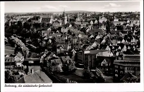 Ak Backnang in Baden Württemberg, Panorama der süddeutschen Gerberstadt