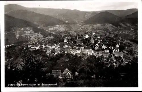 Ak Bremersbach Forbach im Schwarzwald, Vogelschau, Panorama