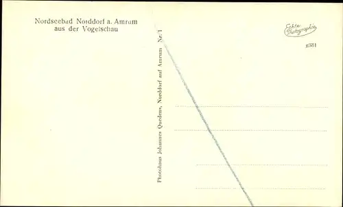 Ak Norddorf auf Amrum Nordfriesland, Fliegeraufnahme