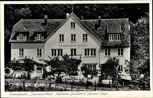 Ak Glashütte Schieder Schwalenberg in Lippe, Haus Lessmann Meier