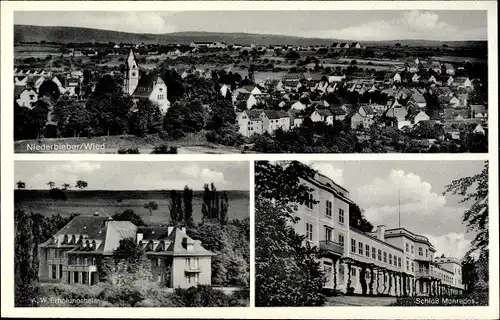 Ak Niederbieber Neuwied am Rhein, Totale, A. W. Erholungsheim, Schloss