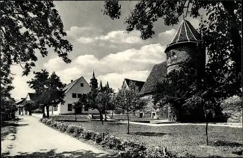 Foto Ak Deutschland ? Kirche, Teilansicht