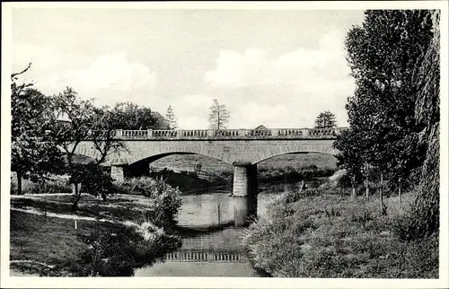 Ak Emmerthal Niedersachsen, Brücke über die Emmer