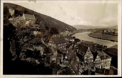 Ak Miltenberg am Main in Unterfranken, Schloss, Marktplatz
