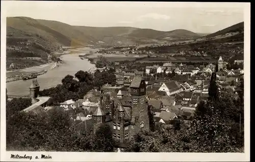 Ak Miltenberg am Main in Unterfranken, Vogelschau