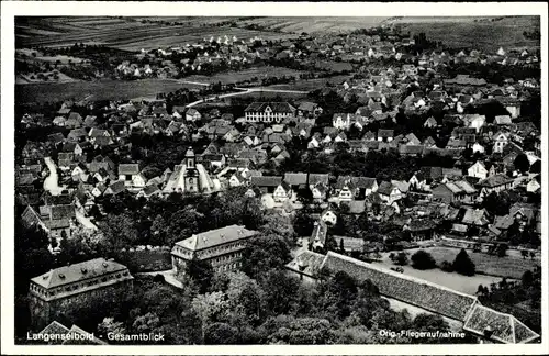 Ak Langenselbold in Hessen, Fliegeraufnahme
