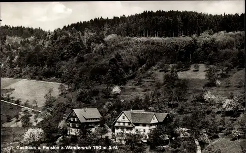 Ak Lautenbach im Renchtal Schwarzwald, Sohlberg, Gasthaus z. Wandersruh
