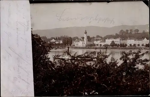 Foto Ak Aschach an der Donau Oberösterreich, Ortsansicht